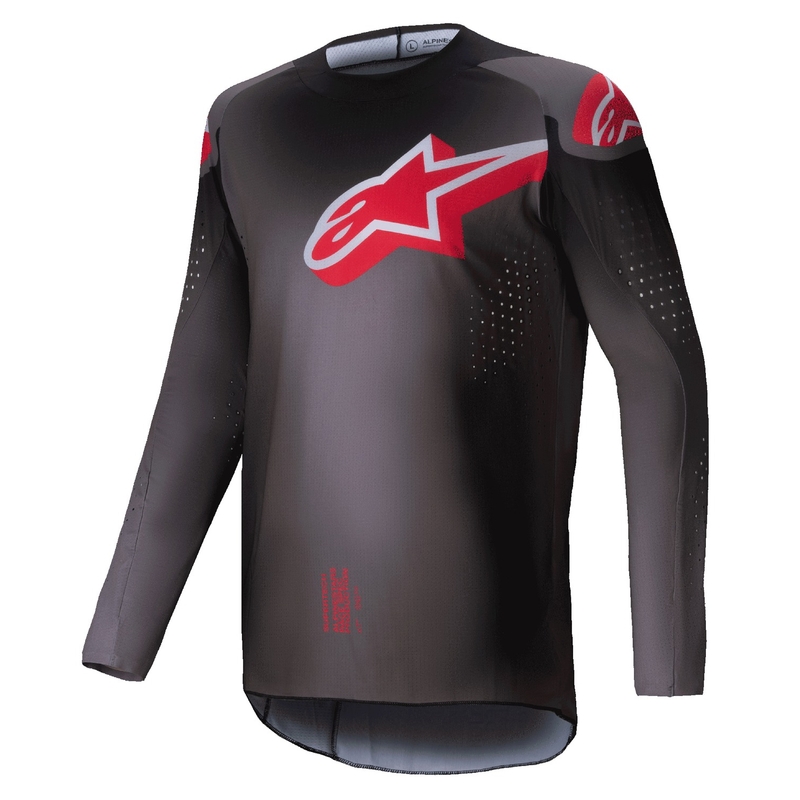 Motokrosový dres Alpinestars Supertech Lipan tmavo-červený