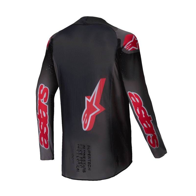 Motokrosový dres Alpinestars Supertech Lipan tmavo-červený