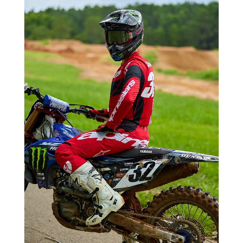 Motokrosový dres Alpinestars Techstar Dreem červeno-čierny