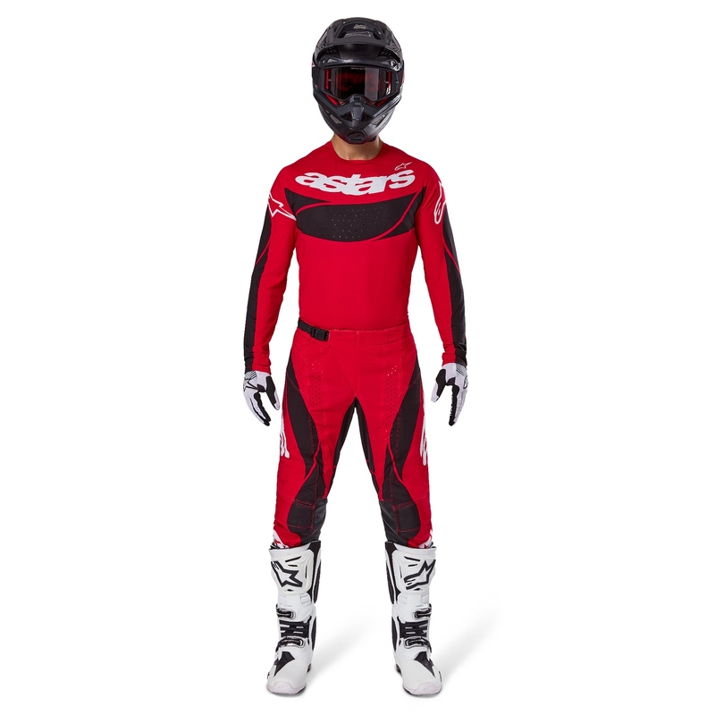 Motokrosový dres Alpinestars Techstar Dreem červeno-čierny