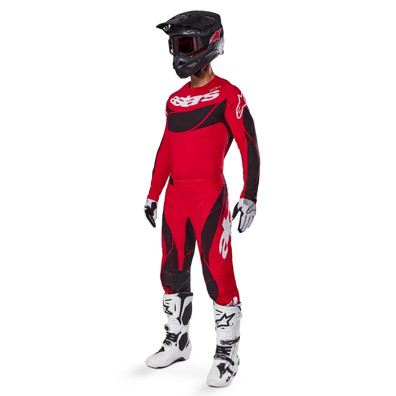 Motokrosový dres Alpinestars Techstar Dreem červeno-čierny