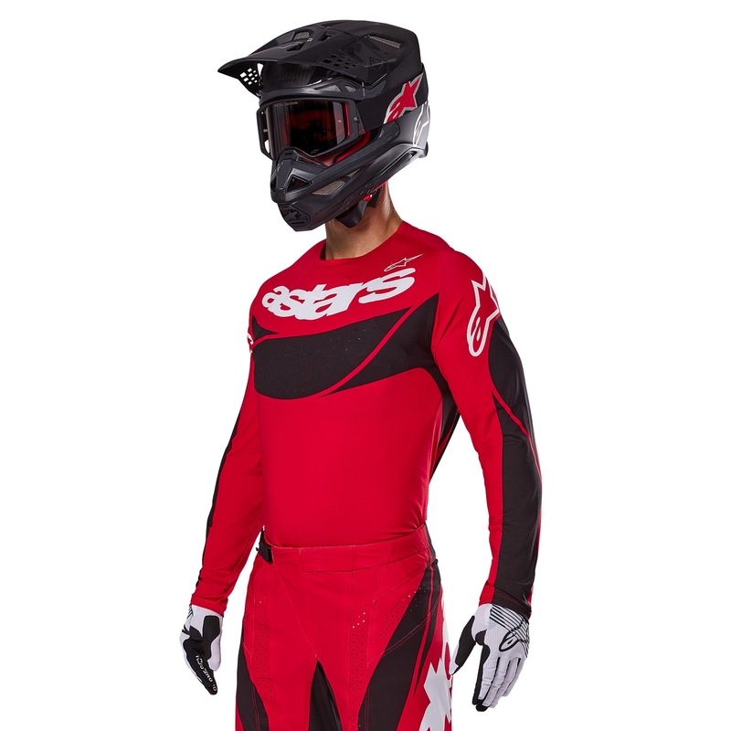 Motokrosový dres Alpinestars Techstar Dreem červeno-čierny