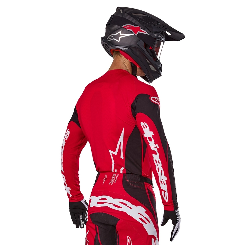Motokrosový dres Alpinestars Techstar Dreem červeno-čierny