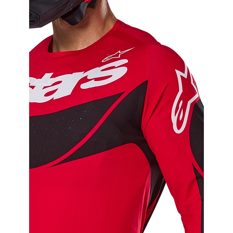 Motokrosový dres Alpinestars Techstar Dreem červeno-čierny