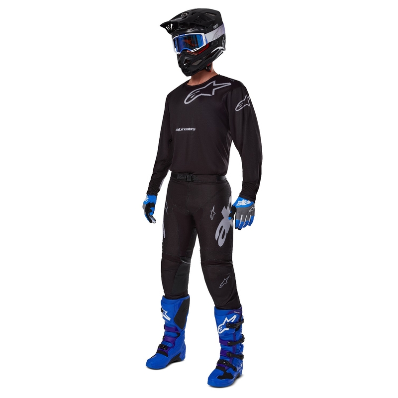 Motokrosový dres Alpinestars Racer Graphite čierno-sivý