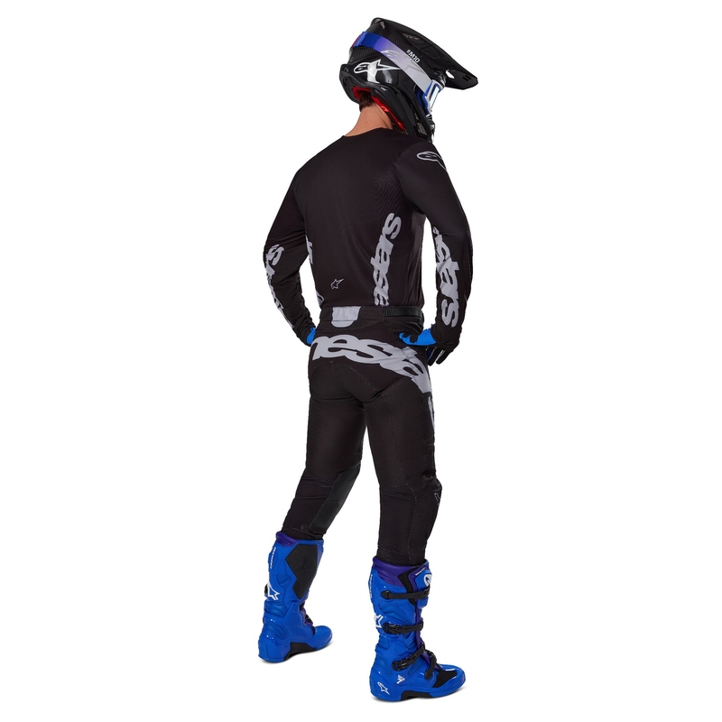 Motokrosový dres Alpinestars Racer Graphite čierno-sivý