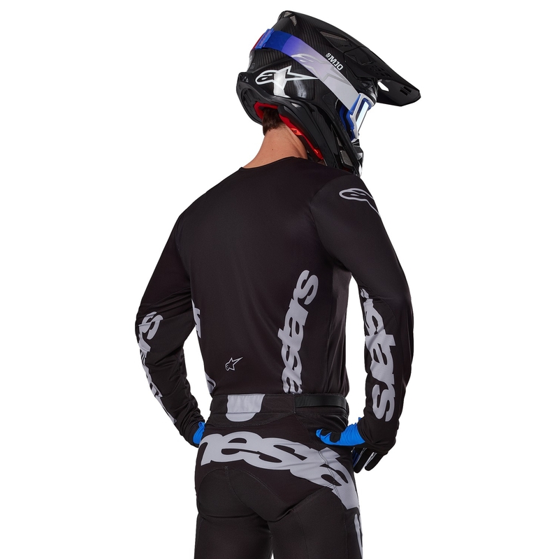 Motokrosový dres Alpinestars Racer Graphite čierno-sivý