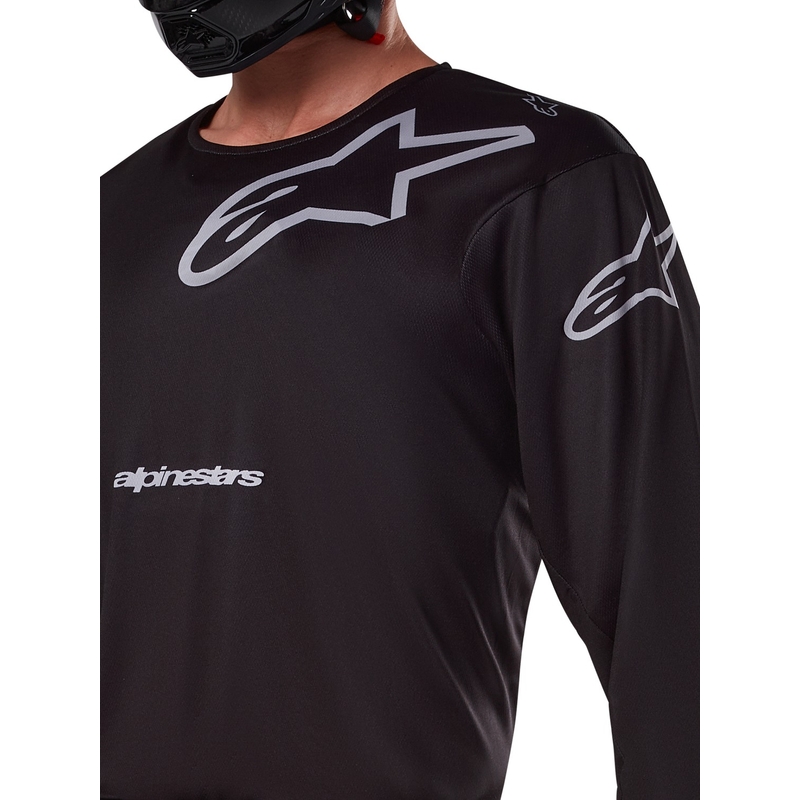 Motokrosový dres Alpinestars Racer Graphite čierno-sivý