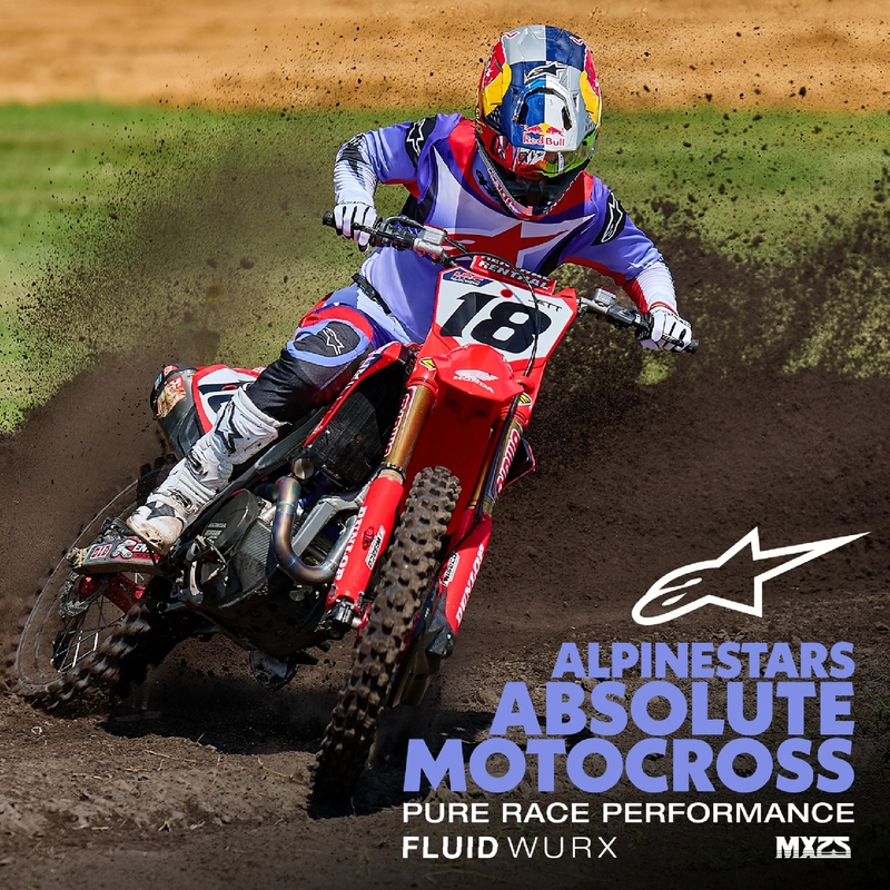 Motokrosový dres Alpinestars Fluid Wurx fluorescenčno fialovo-červený