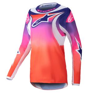 Dámsky motokrosový dres Alpinestars Stella Fluid Wurx multicolor-biely