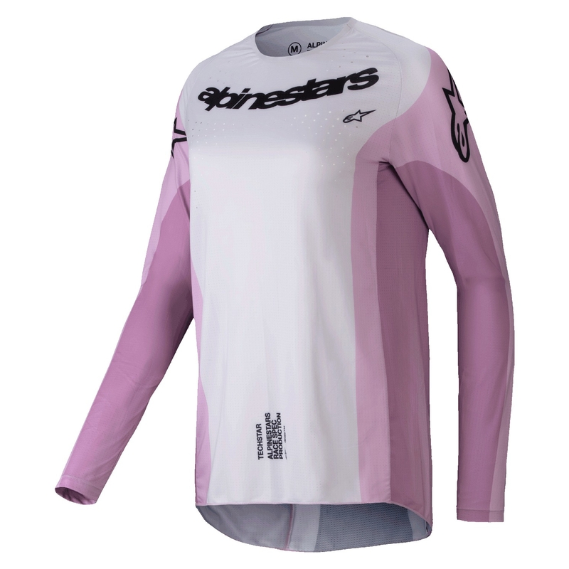 Dámsky motokrosový dres Alpinestars Stella Techstar Melt čierno-krémovo-rumencový