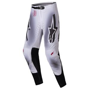 Motokrosové nohavice Alpinestars Supertech Maker strieborno-čierne