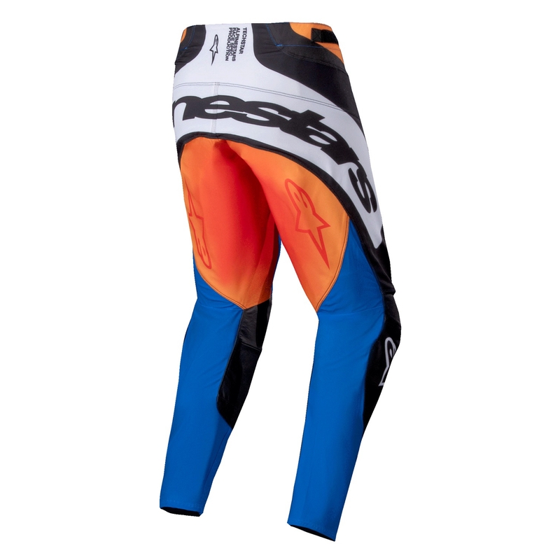 Motokrosové nohavice Alpinestars Techstar Melt oranžovo-modré