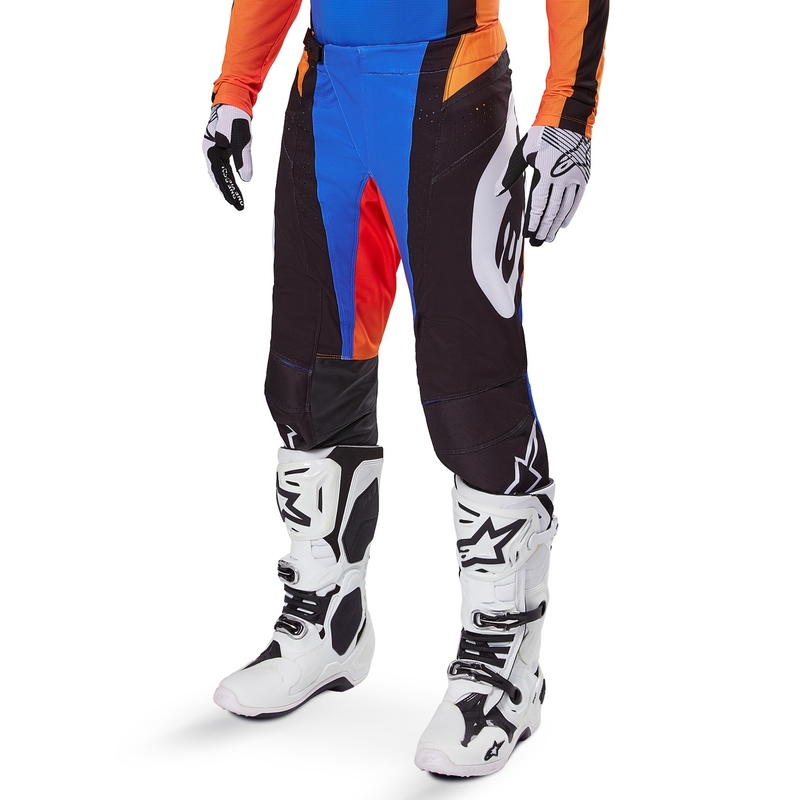 Motokrosové nohavice Alpinestars Techstar Melt oranžovo-modré