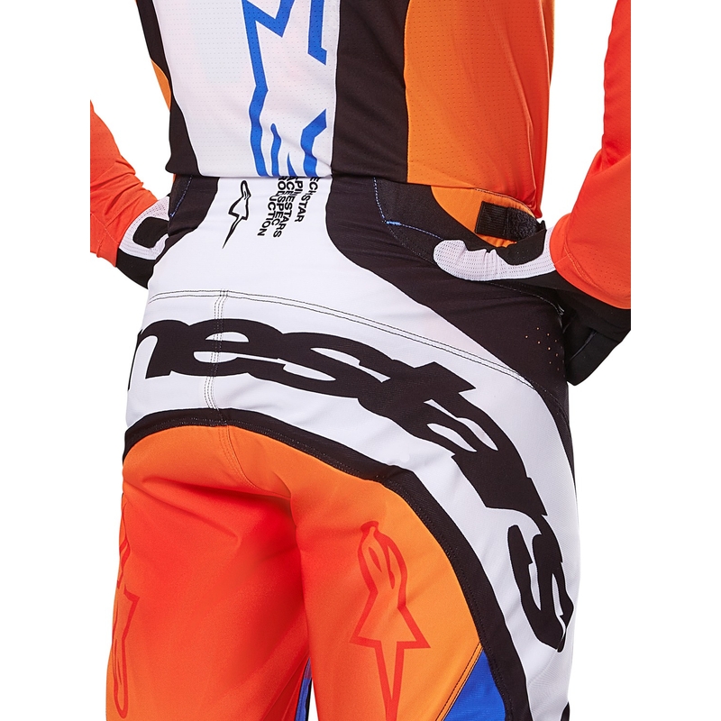Motokrosové nohavice Alpinestars Techstar Melt oranžovo-modré