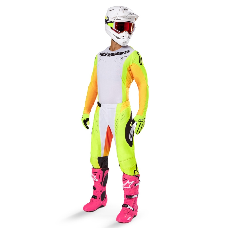Motokrosové nohavice Alpinestars Techstar Melt žlto-čierne