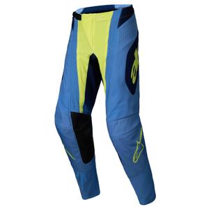 Motokrosové nohavice Alpinestars Techstar Melt fluorescenčno žlto-modré