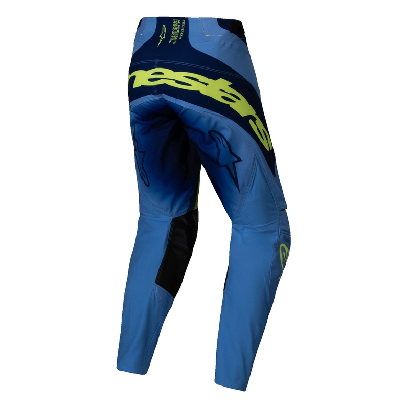 Motokrosové nohavice Alpinestars Techstar Melt fluorescenčno žlto-modré