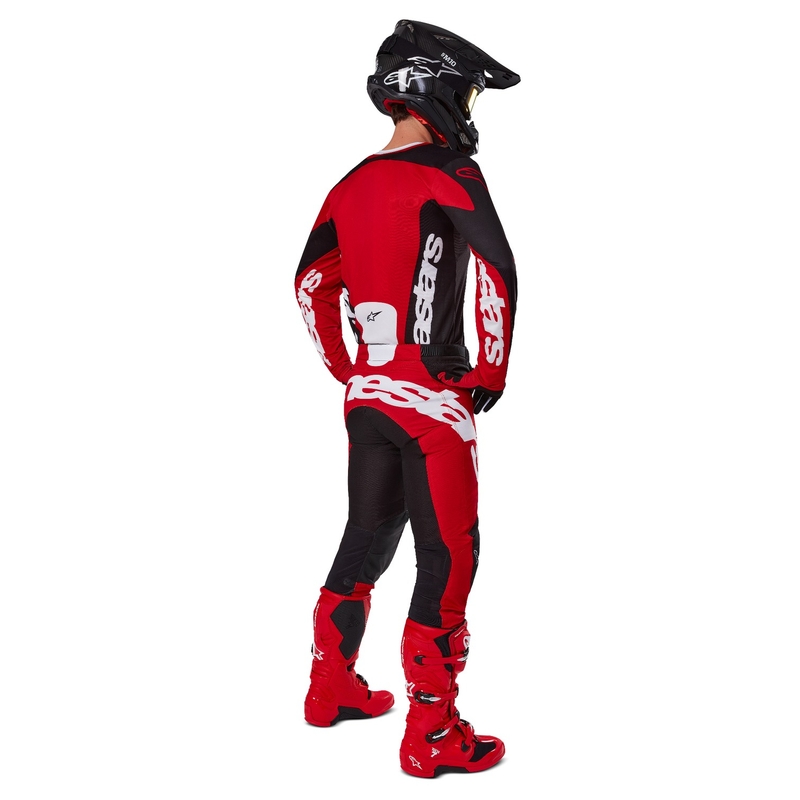 Motokrosové nohavice Alpinestars Racer Veil čierno-červené