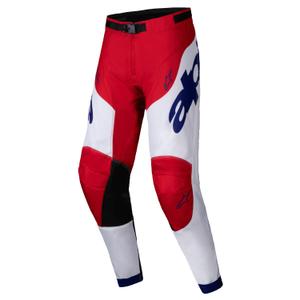 Motokrosové nohavice Alpinestars Racer Veil červeno-biele