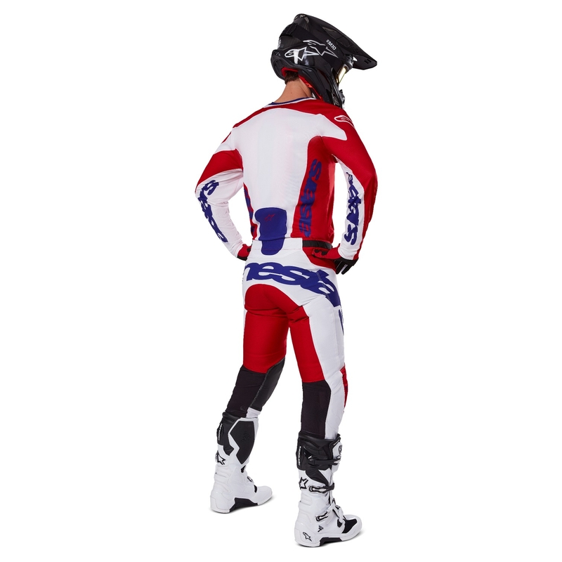 Motokrosové nohavice Alpinestars Racer Veil červeno-biele