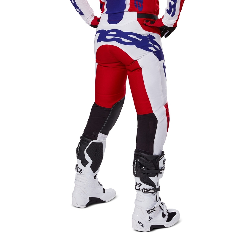 Motokrosové nohavice Alpinestars Racer Veil červeno-biele