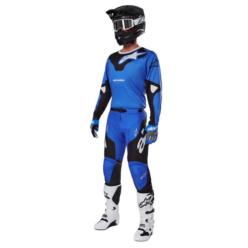 Motokrosové nohavice Alpinestars Racer Veil modro-čierne