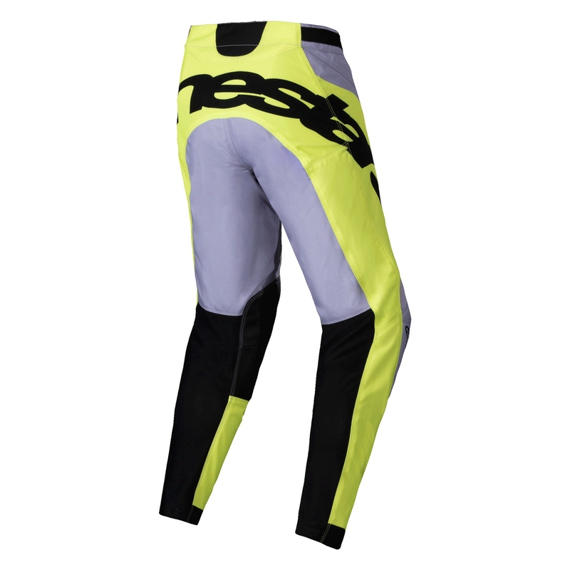 Motokrosové nohavice Alpinestars Racer Veil šedo-fluorescenčno žlté