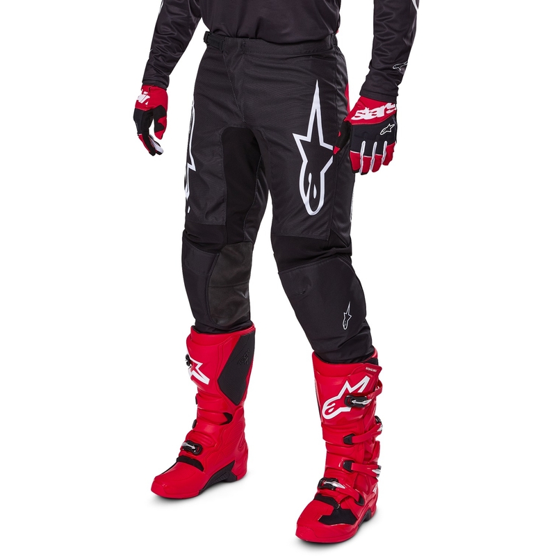 Motokrosové nohavice Alpinestars Fluid Haul čierno-biele