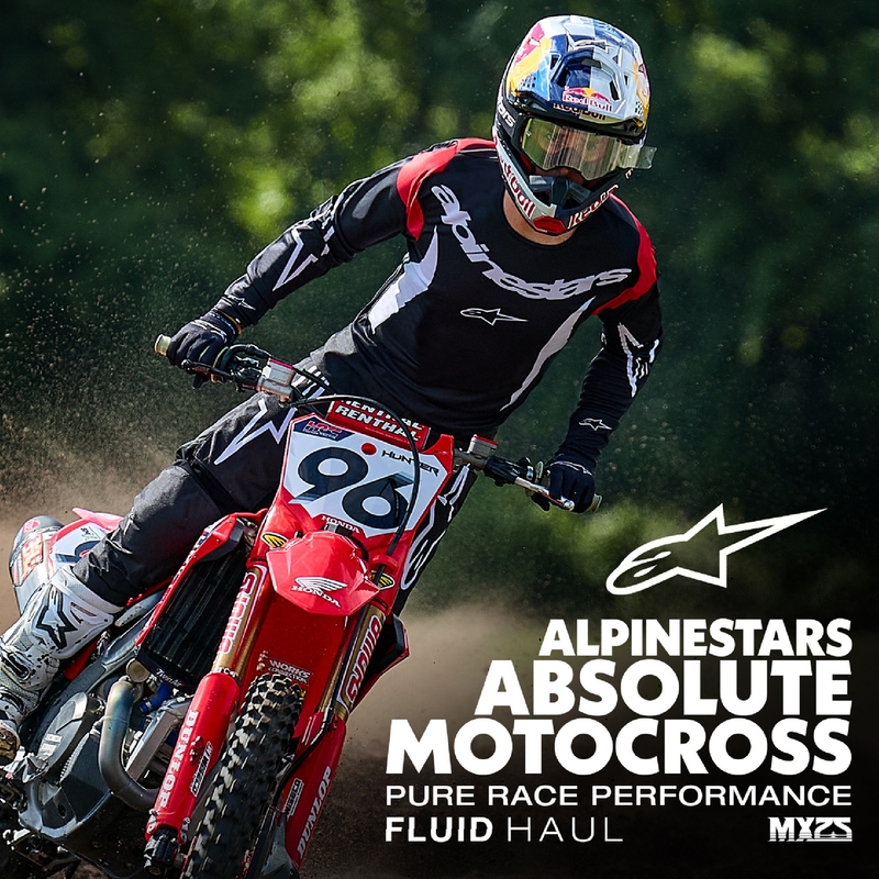 Motokrosové nohavice Alpinestars Fluid Haul čierno-biele