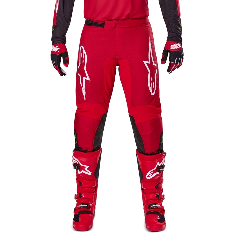 Motokrosové nohavice Alpinestars Fluid Haul červeno-čierne