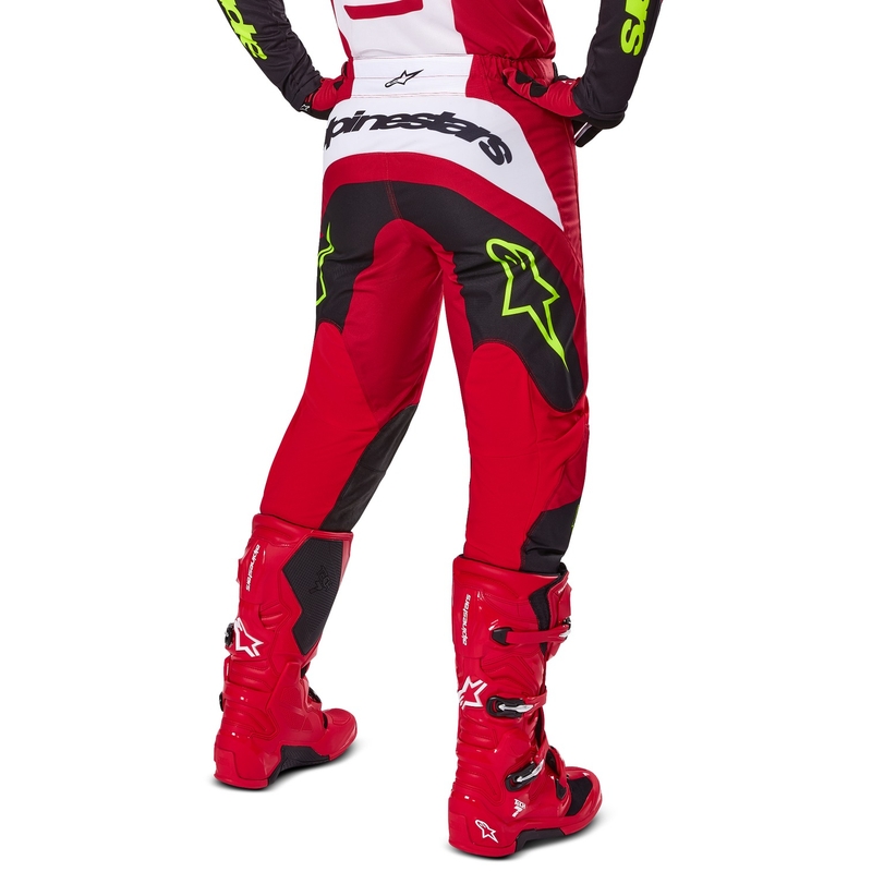 Motokrosové nohavice Alpinestars Fluid Haul červeno-čierne