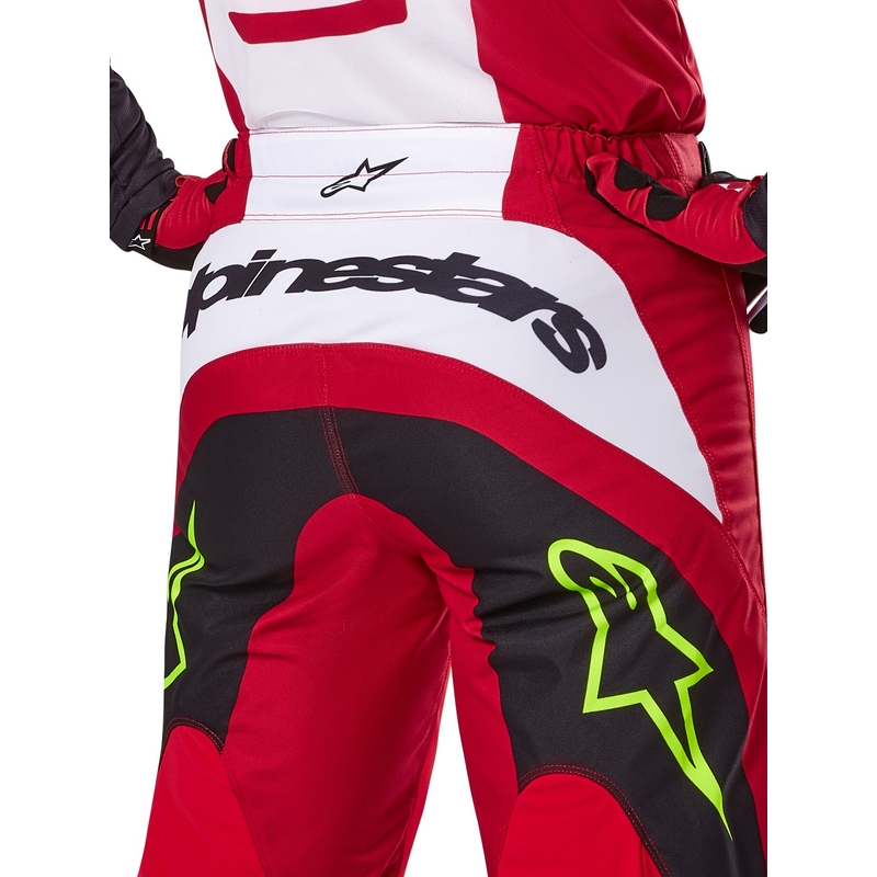 Motokrosové nohavice Alpinestars Fluid Haul červeno-čierne