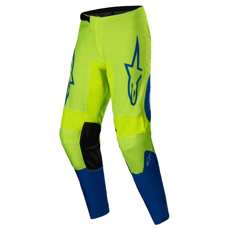 Motokrosové nohavice Alpinestars Fluid Haul fluorescenčno žlto-modré