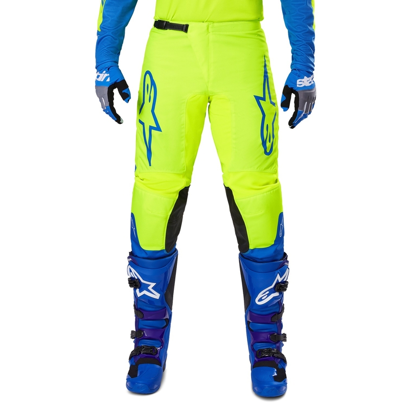 Motokrosové nohavice Alpinestars Fluid Haul fluorescenčno žlto-modré