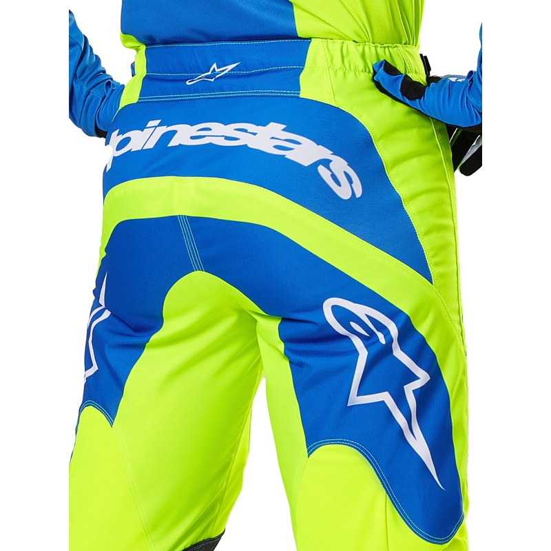 Motokrosové nohavice Alpinestars Fluid Haul fluorescenčno žlto-modré