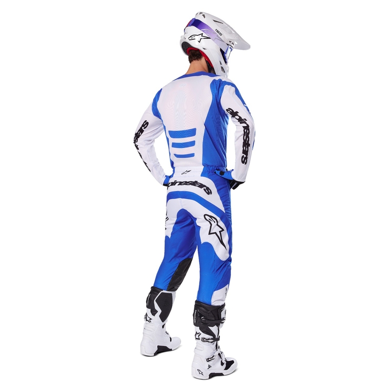 Motokrosové nohavice Alpinestars Fluid Haul modro-biele