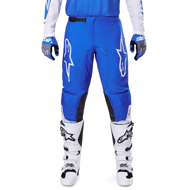 Motokrosové nohavice Alpinestars Fluid Haul modro-biele