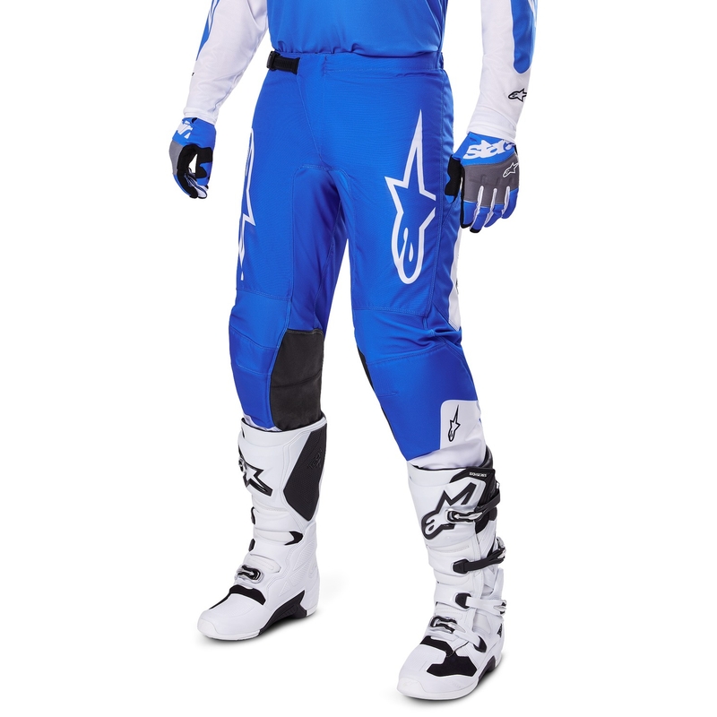 Motokrosové nohavice Alpinestars Fluid Haul modro-biele