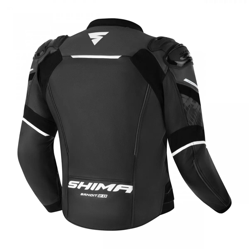 Kožená bunda na motorku Shima Bandit 2.0 čierna