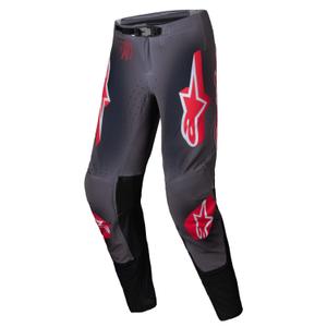 Motokrosové nohavice Alpinestars Supertech Lipan tmavo-červené
