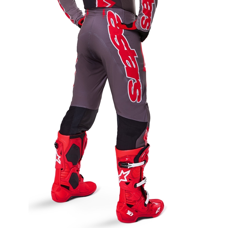 Motokrosové nohavice Alpinestars Supertech Lipan tmavo-červené