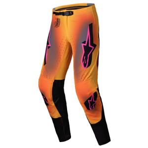 Motokrosové nohavice Alpinestars Supertech Lipan žlto-ružové