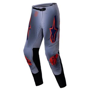 Motokrosové nohavice Alpinestars Supertech Lipan šedo-fluorescenčno oranžové