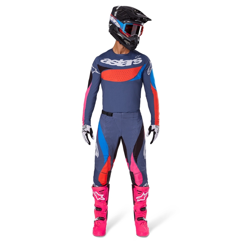 Motokrosové nohavice Alpinestars Techstar Dreem šedo-multicolor