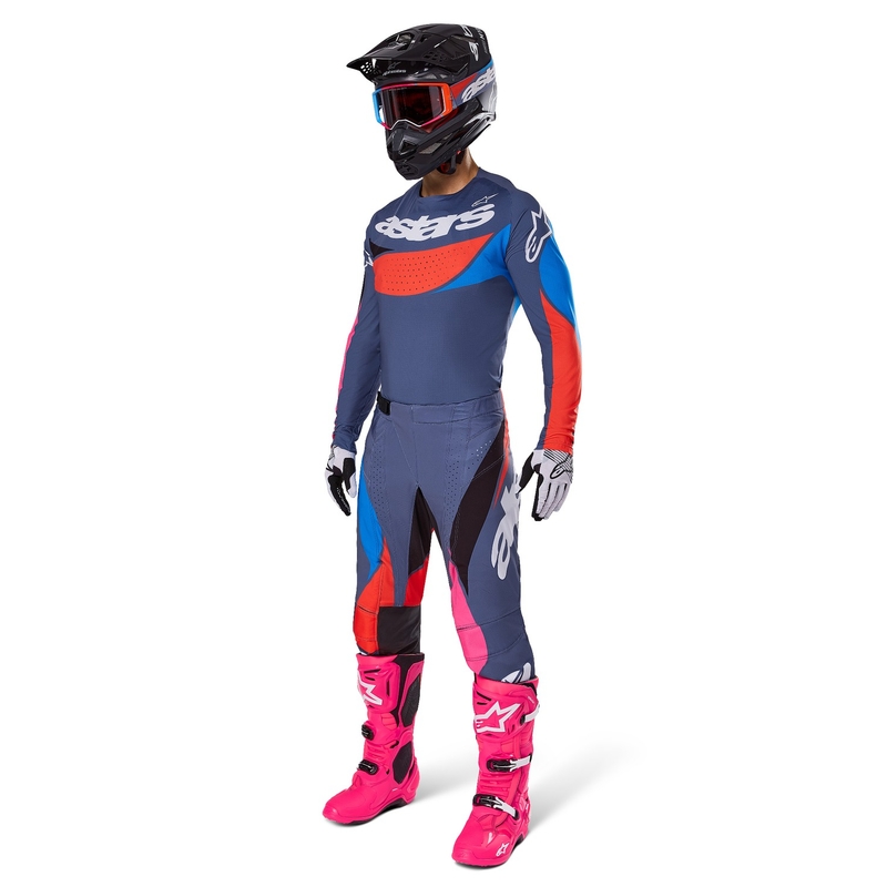 Motokrosové nohavice Alpinestars Techstar Dreem šedo-multicolor