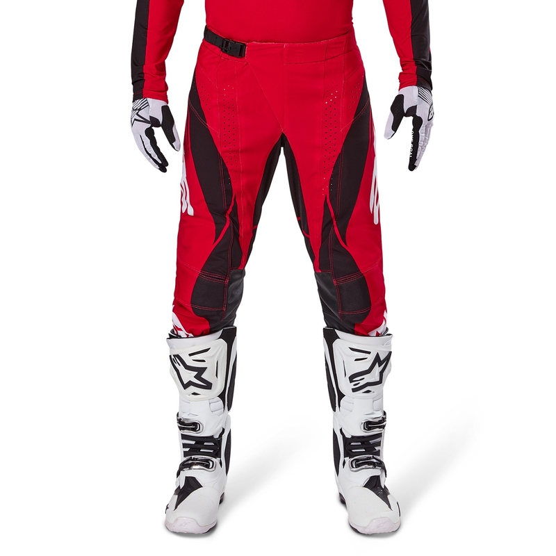 Motokrosové nohavice Alpinestars Techstar Dreem červeno-čierne