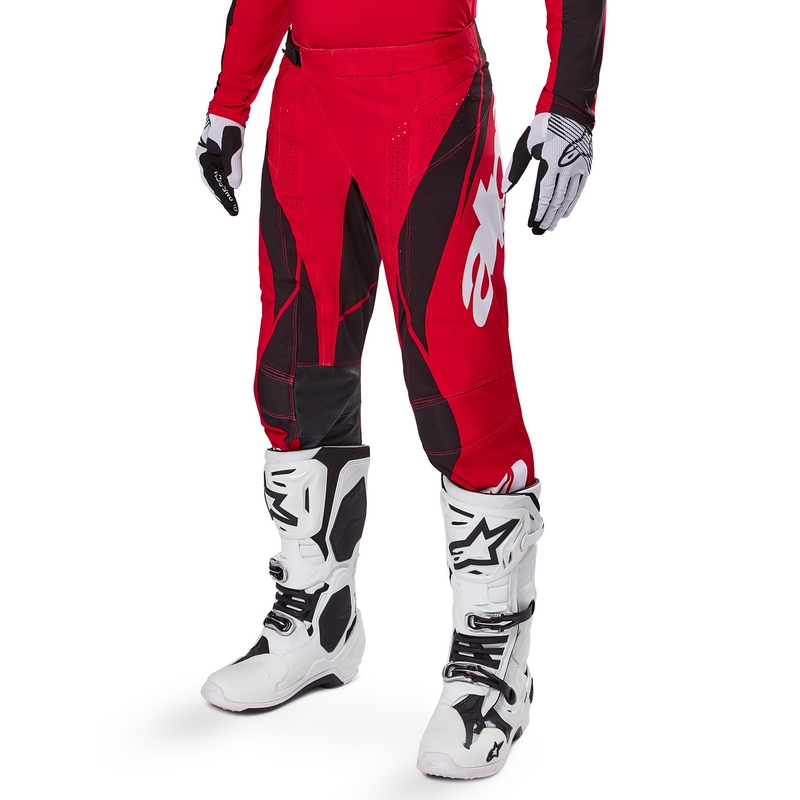 Motokrosové nohavice Alpinestars Techstar Dreem červeno-čierne
