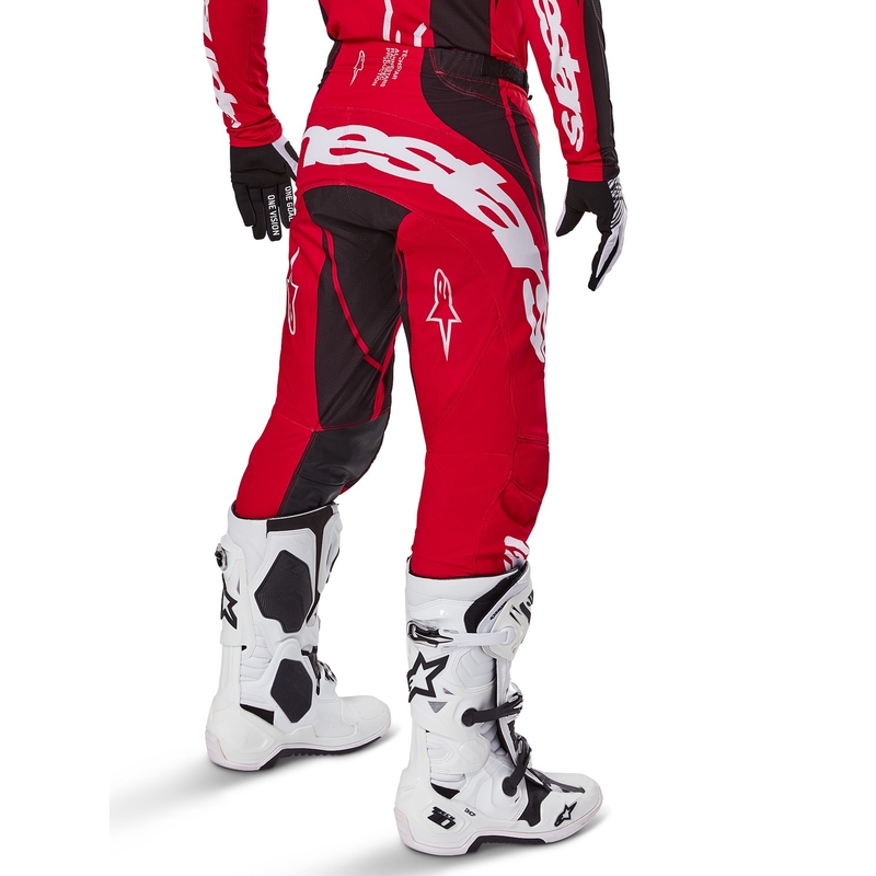 Motokrosové nohavice Alpinestars Techstar Dreem červeno-čierne