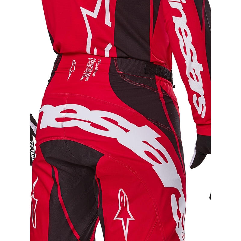 Motokrosové nohavice Alpinestars Techstar Dreem červeno-čierne